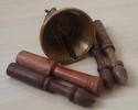 Tibetský zvon 9,5cm se 4 paličkami