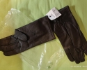Prodám KOŽENÉ ZIMNÍ RUKAVICE NOVÉ Pánské, vel. 9,5.,