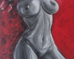 Obraz 50x50, akt, DOPRAVA ZDARMA 